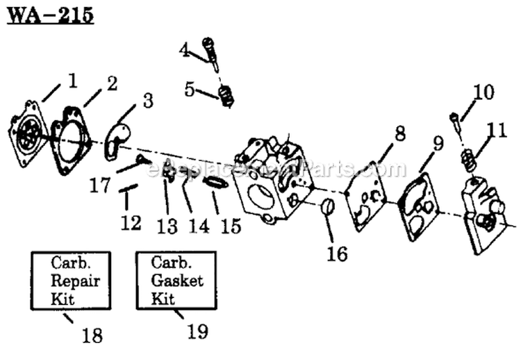 Page A Diagram and Parts List for LT7000  Weed Eater Trimmer